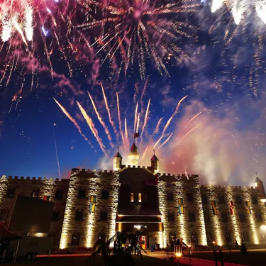 LEGOLAND Castle Hotel med fyrværkeri