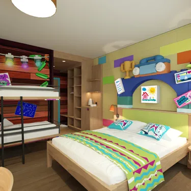 Lego Friends PERSPECTIVE BAD Bunk Bed Opened
